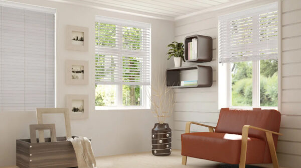 SmartPrivacy Normandy Wood Blinds